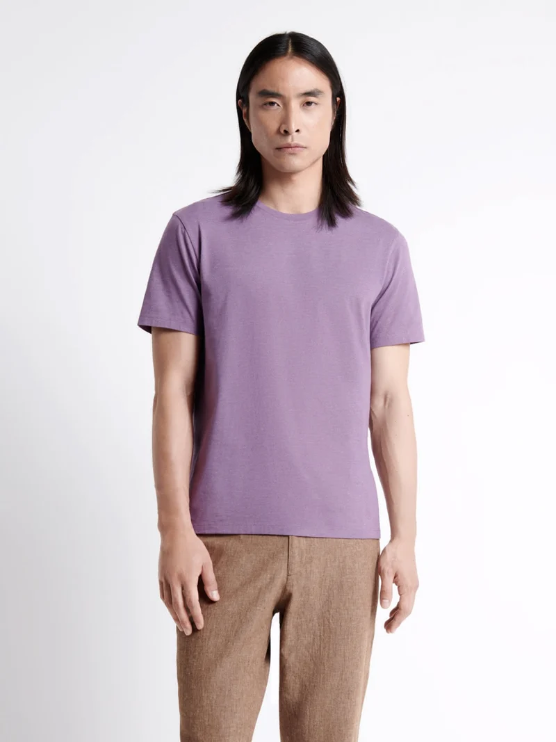 T-shirt col rond mélange coton Supima®