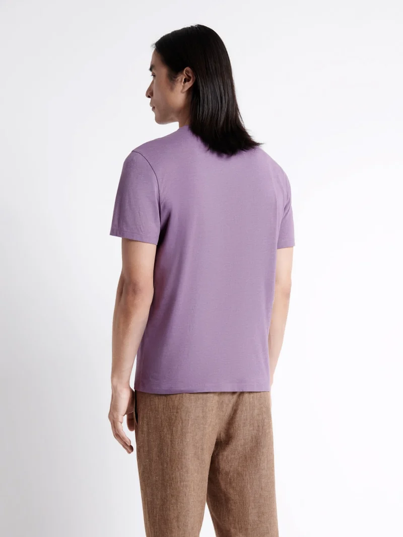 T-shirt col rond mélange coton Supima®