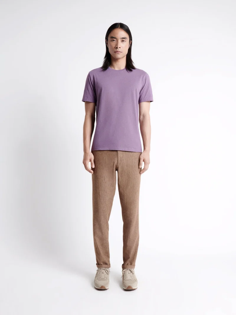 T-shirt col rond mélange coton Supima®