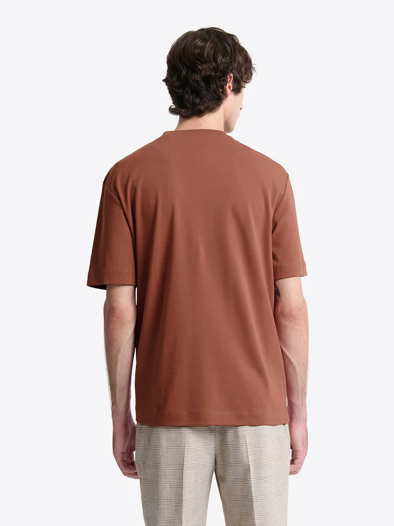 T-shirt col rond regular en coton