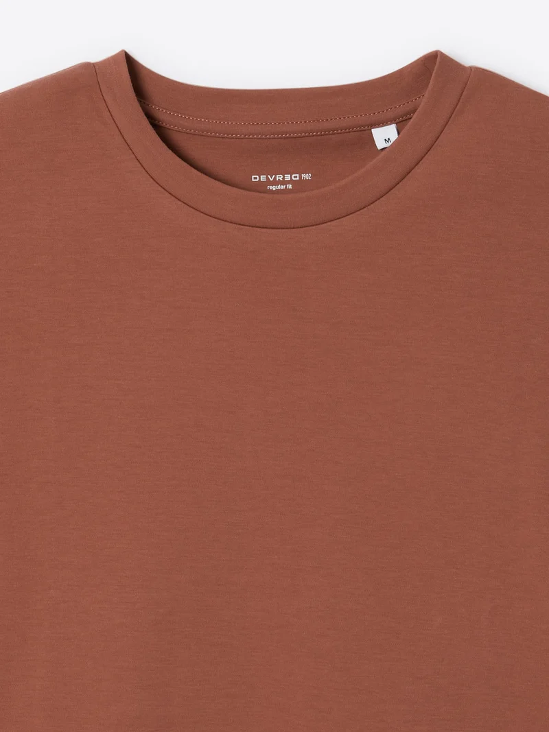 T-shirt col rond regular en coton