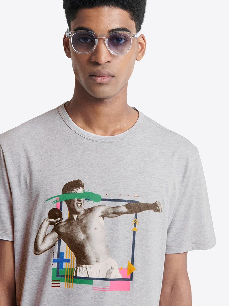 T-shirt col rond - capsule Double Jeux