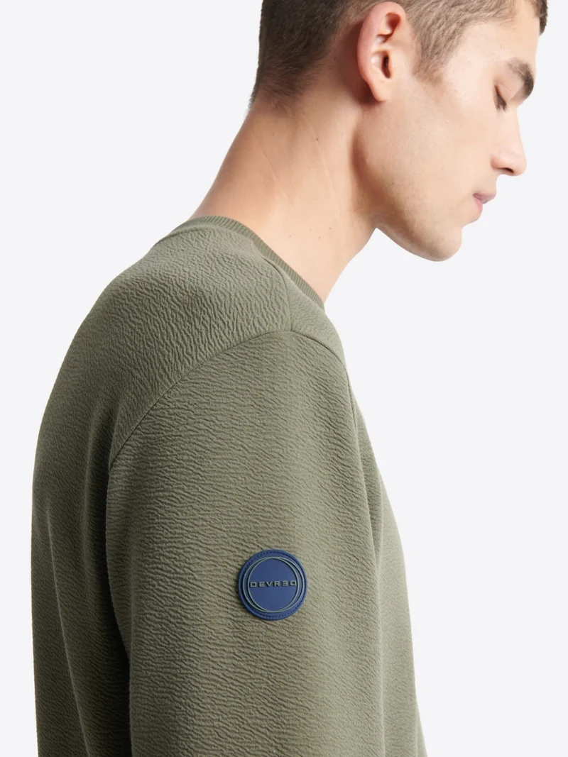Sweat regular col rond en coton