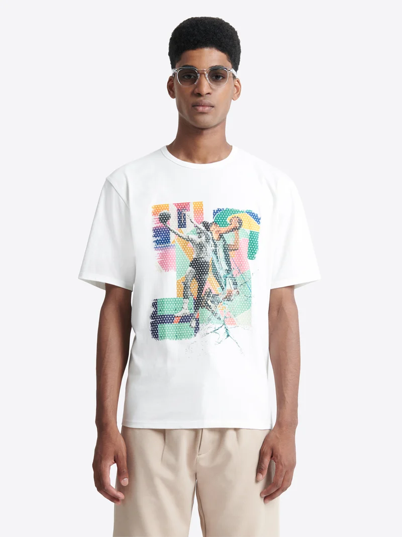 T-shirt col rond - capsule Double Jeux