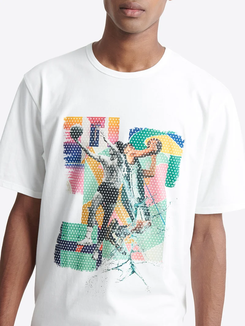 T-shirt col rond - capsule Double Jeux
