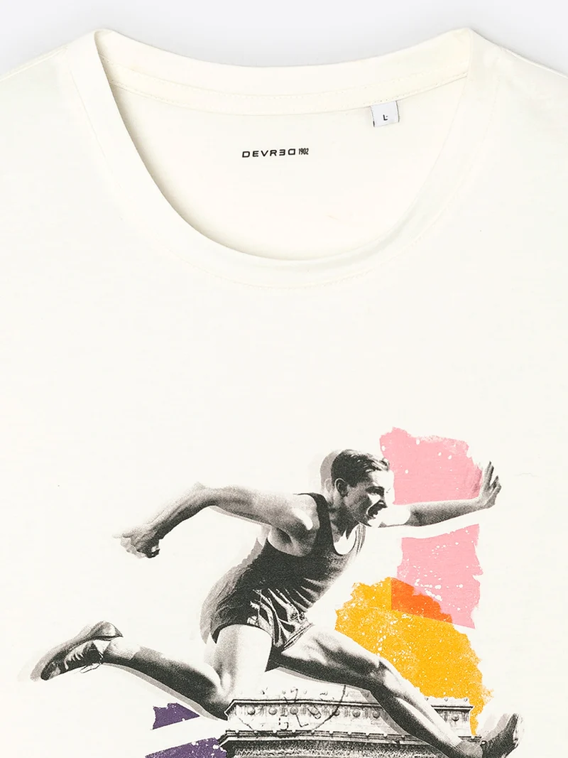 T-shirt col rond - capsule Double Jeux