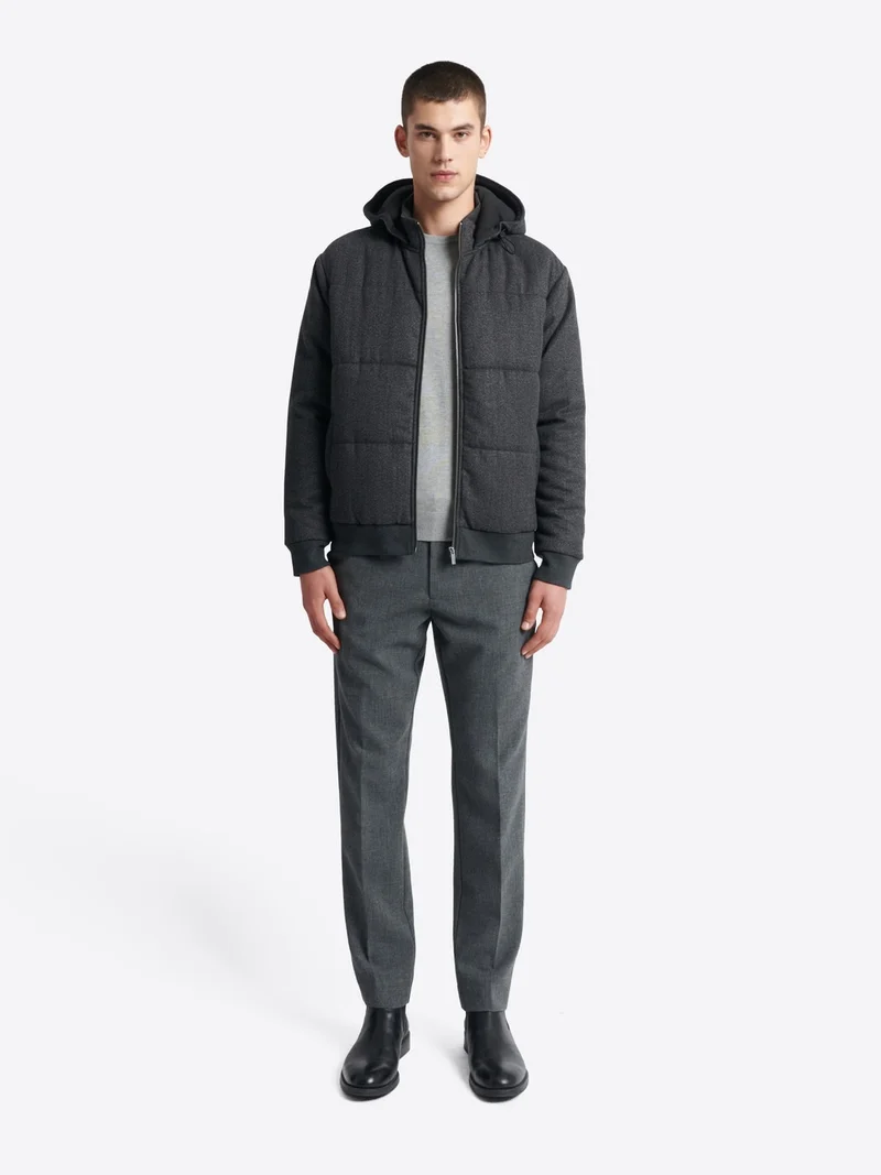 Blouson matelassé à capuche