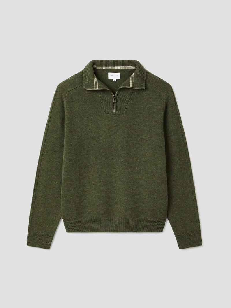 Pull col camionneur en laine mélangée