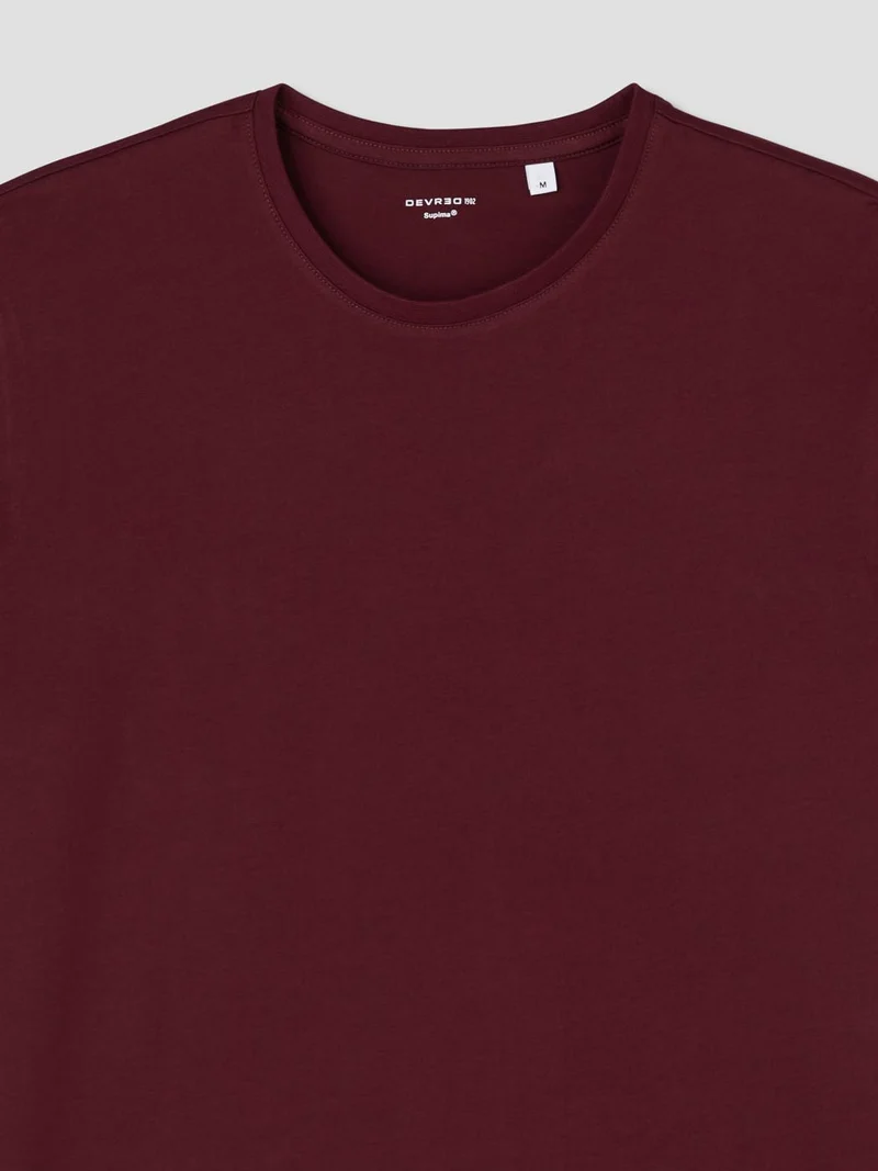 T-shirt col rond en coton Supima®