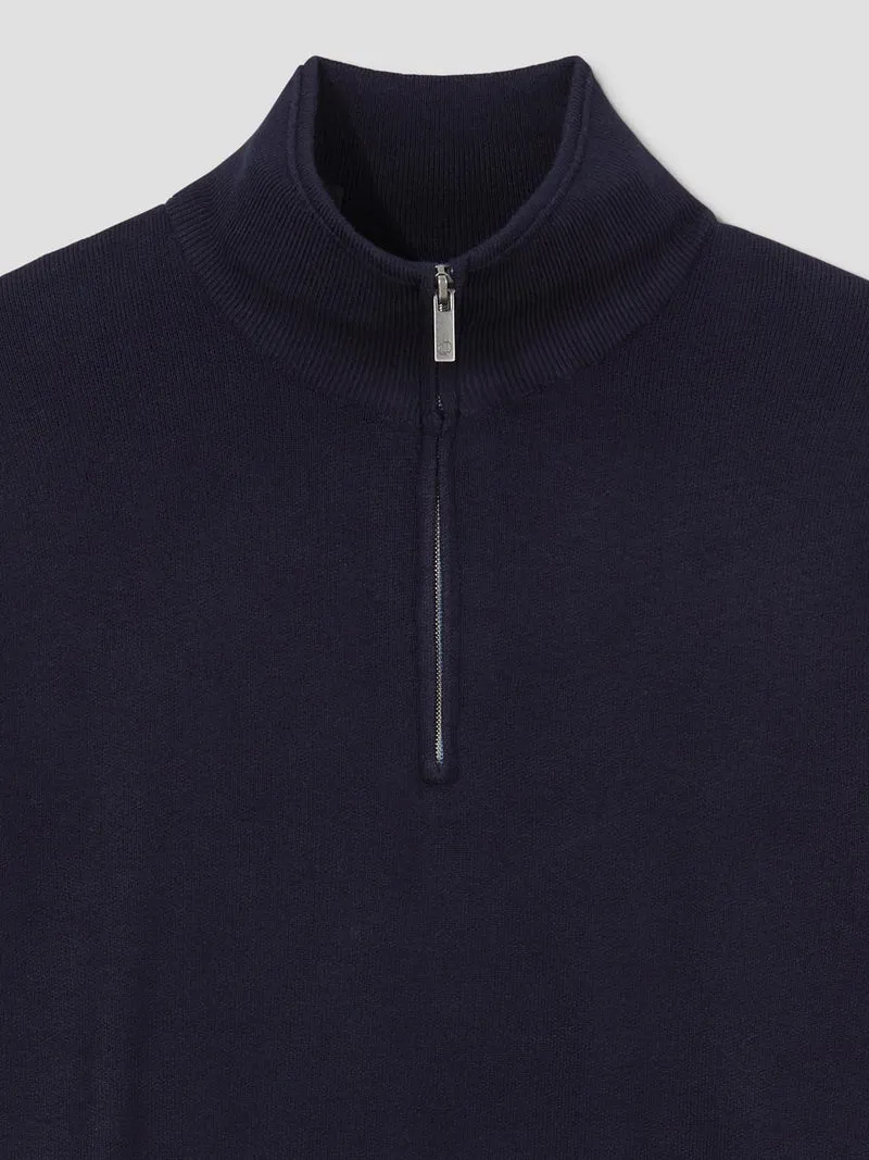 Pull col cheminée zippé