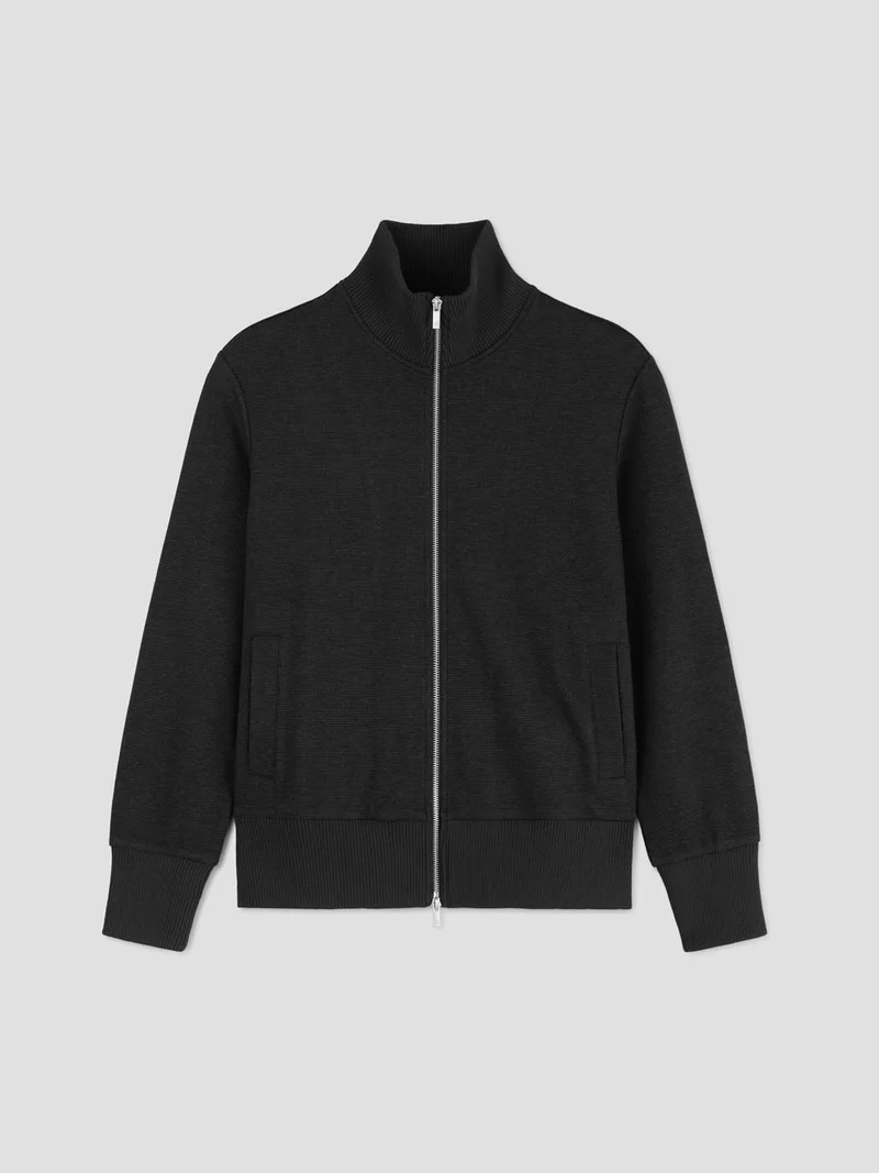 Sweat col montant zippé