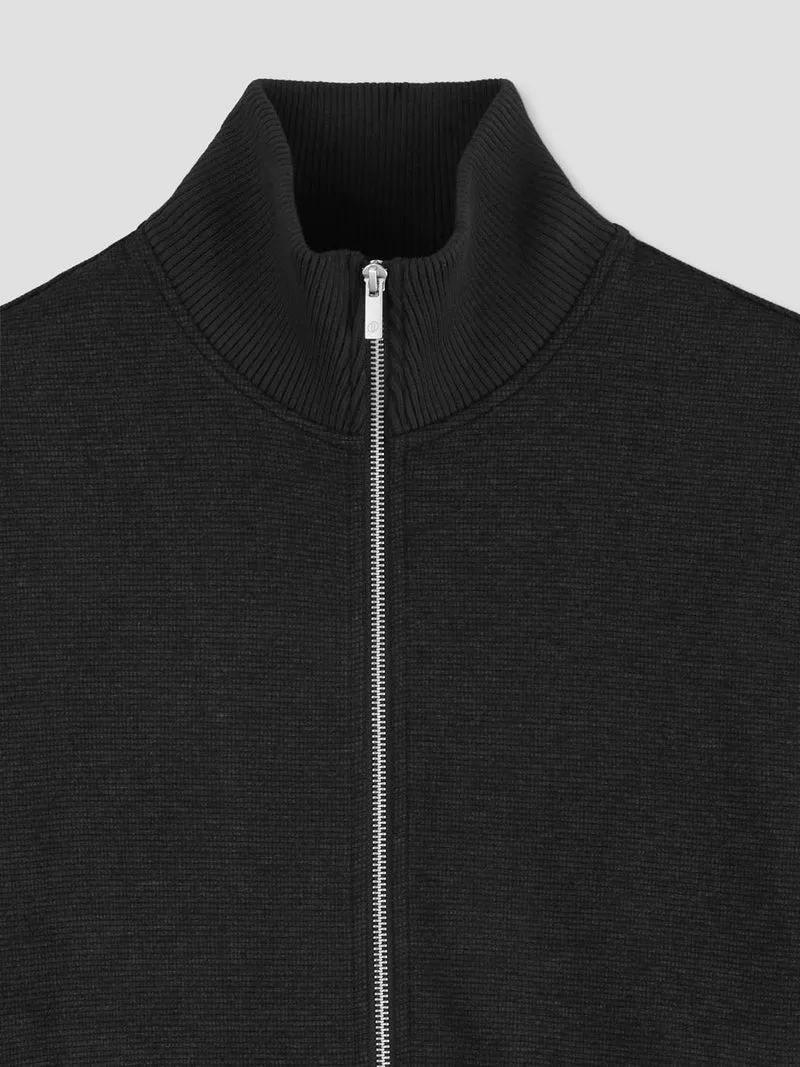 Sweat col montant zippé