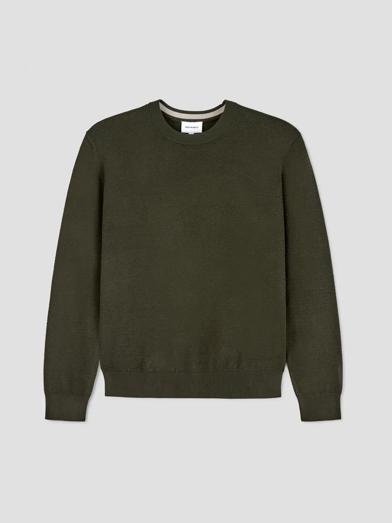 Pull col rond tricotage fantaisie