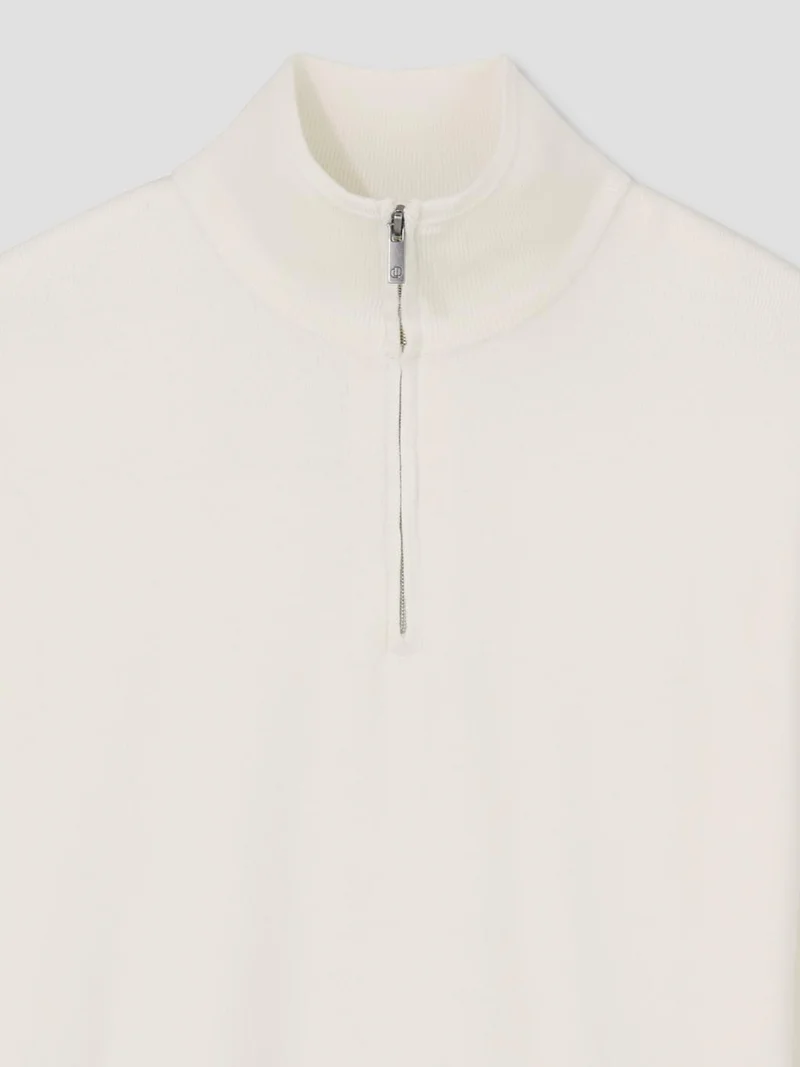 Pull col cheminée zippé