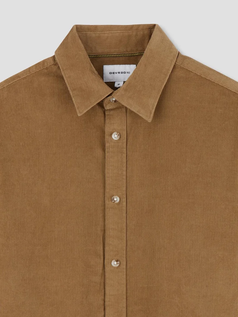 Chemise slim en velours