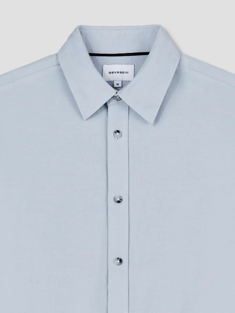 Chemise slim en velours