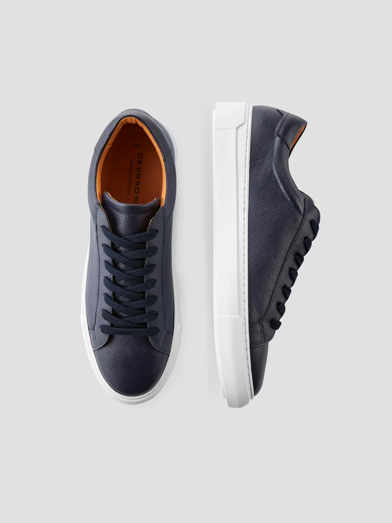 Baskets en cuir