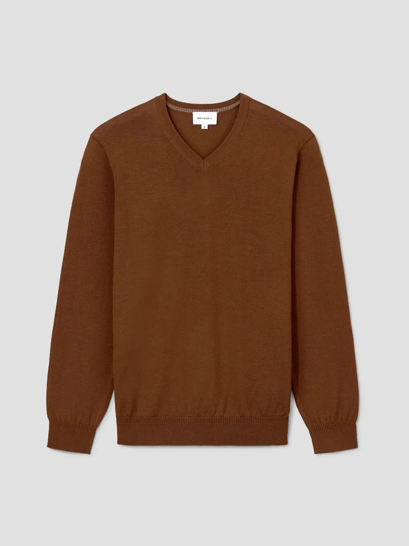 Pull col V en laine Mérinos