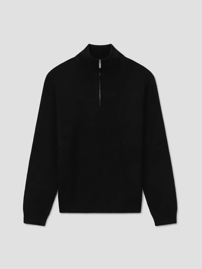 Pull col cheminée zippé