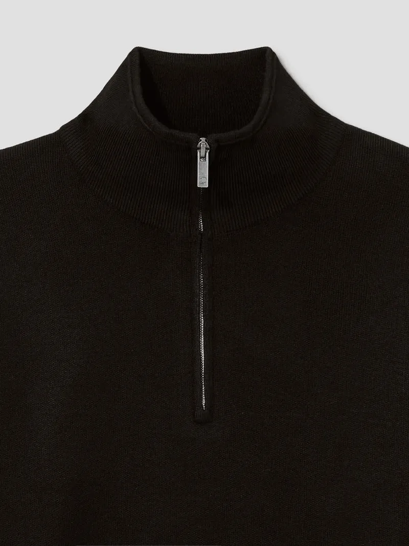 Pull col cheminée zippé