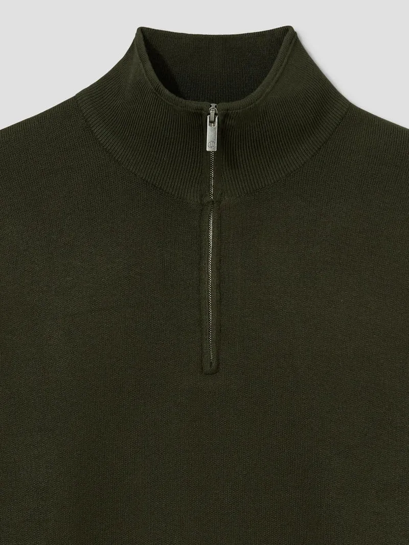Pull col cheminée zippé