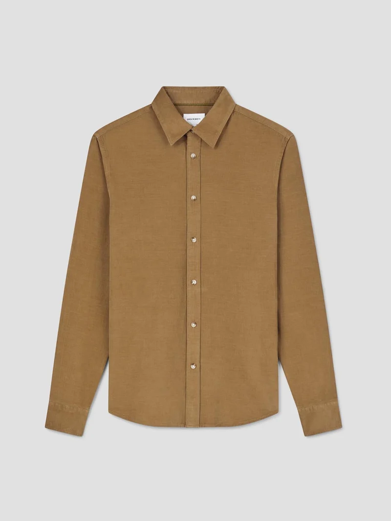 Chemise slim en velours