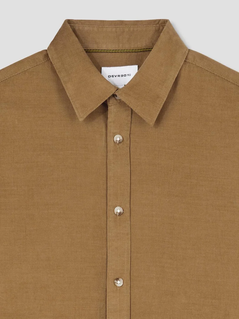 Chemise slim en velours