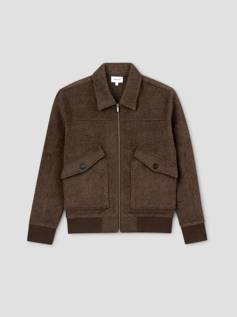 Veste col chemise zippé