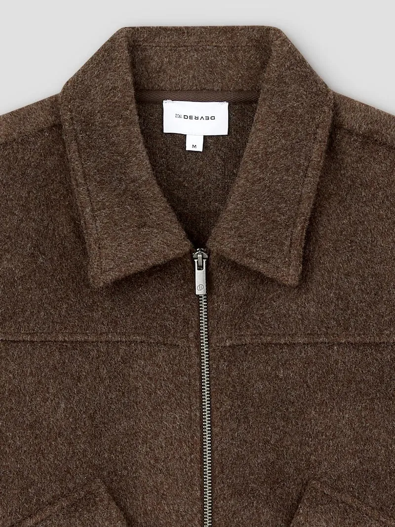 Veste col chemise zippé