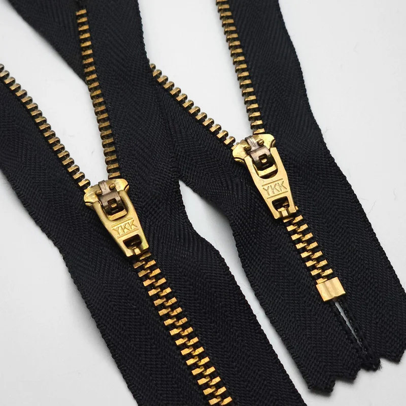 YKK | Fermeture semi-automatique | Fermeture Éclair à Bout Fermé | Métal | #5 | 5 3/4'' - 14,5 cm