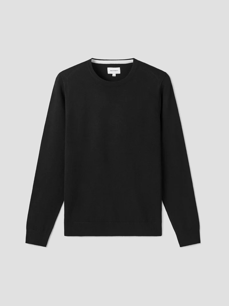 Pull col rond en viscose certifiée