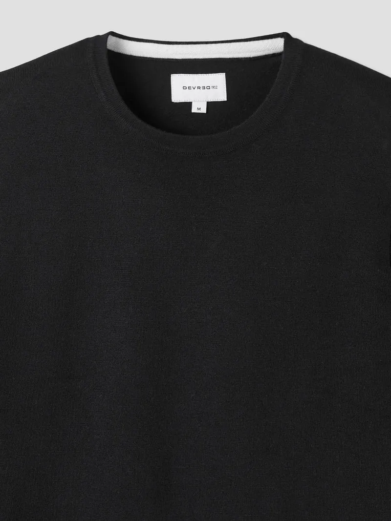 Pull col rond en viscose certifiée