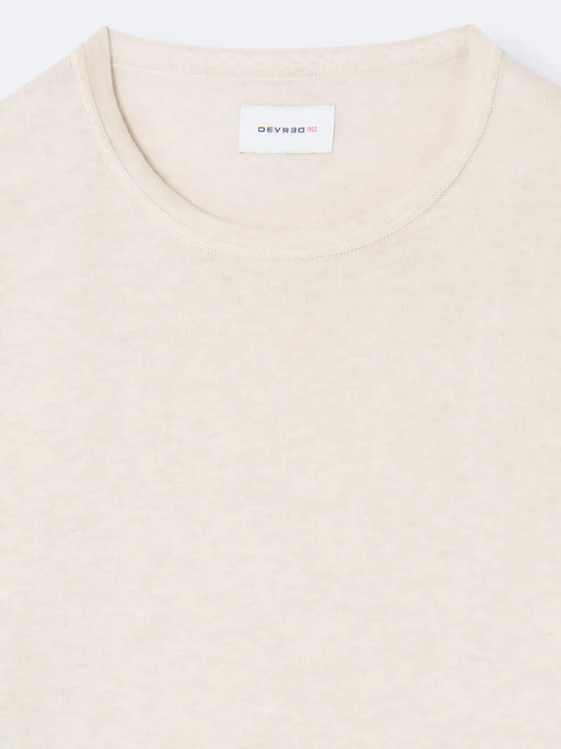 Pull col rond en 100% coton bio