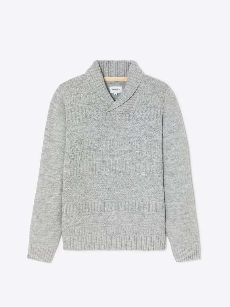 Pull col châle fantaisie