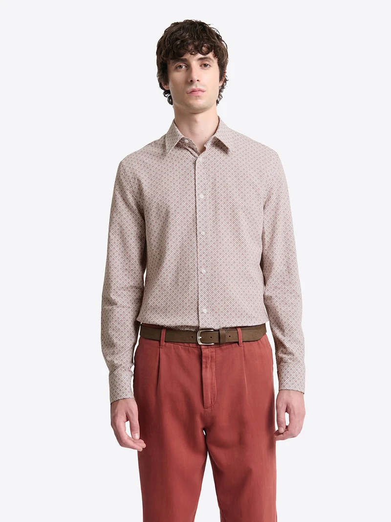Chemise à motif en coton