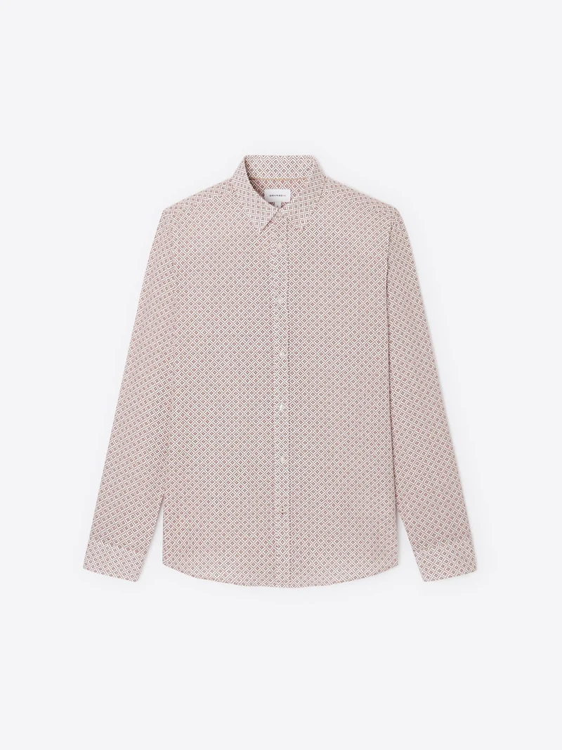 Chemise à motif en coton
