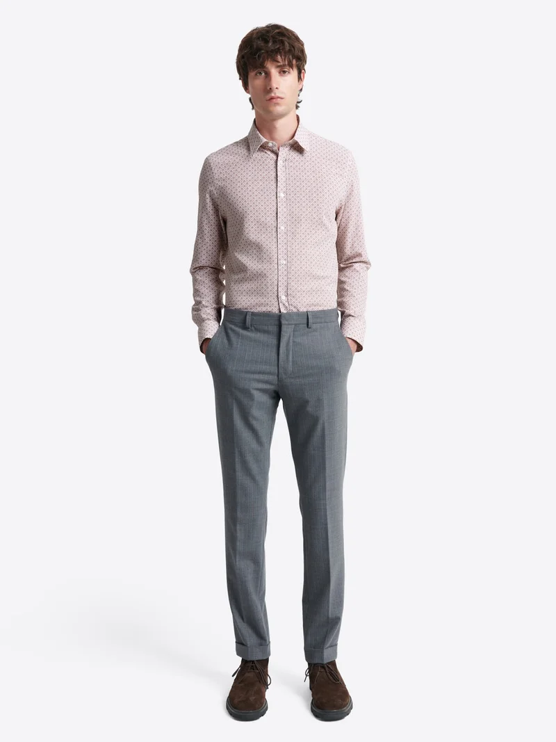 Chemise à motif en coton