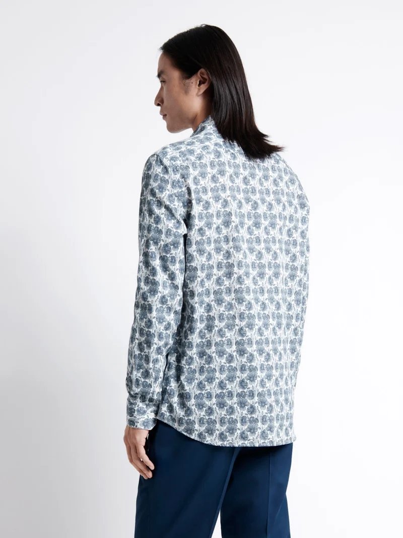 Chemise fleurie 100% coton