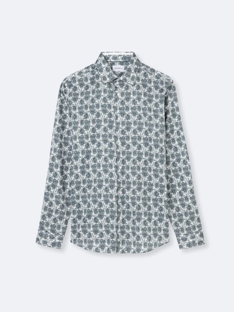 Chemise fleurie 100% coton