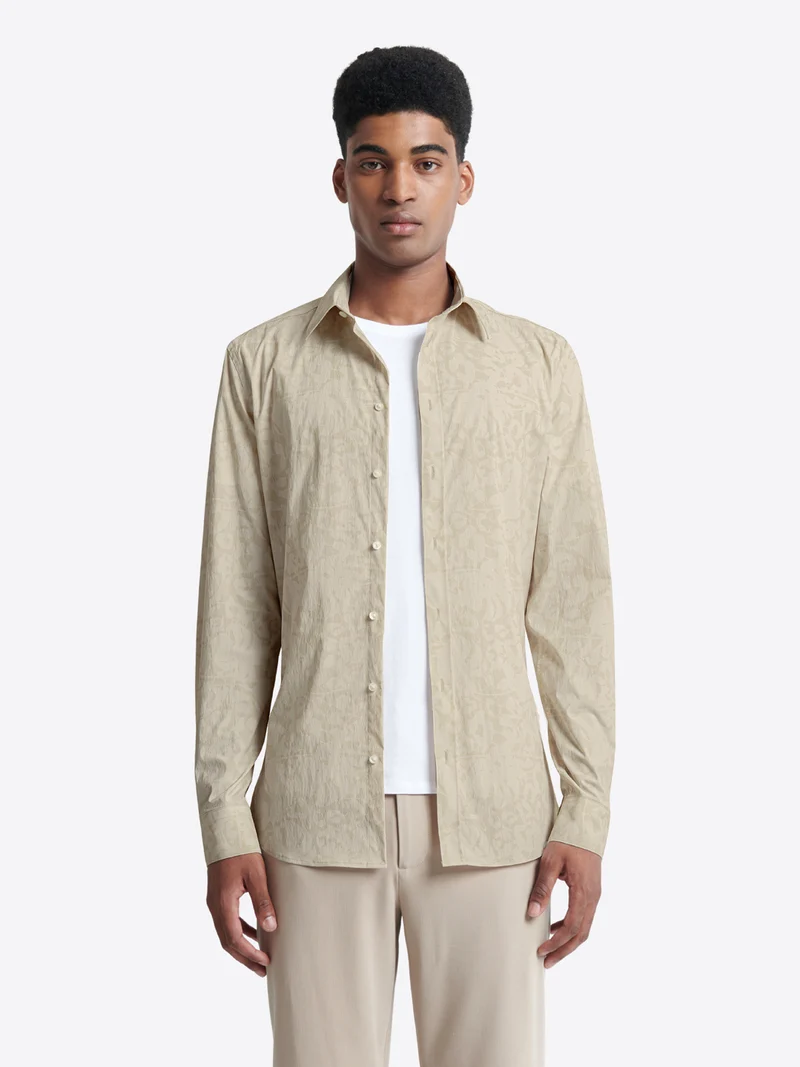 Chemise stretch fleurie