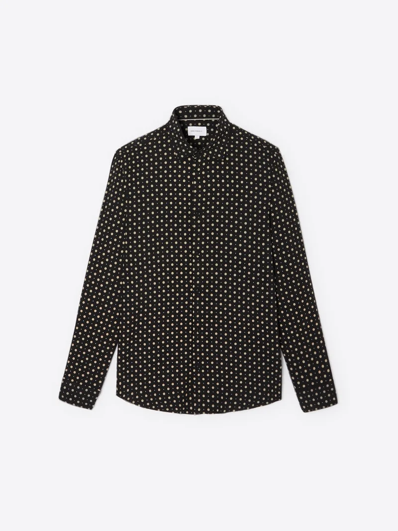 Chemise à pois en viscose