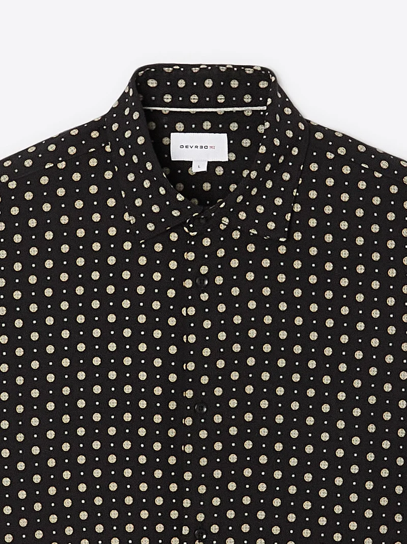 Chemise à pois en viscose