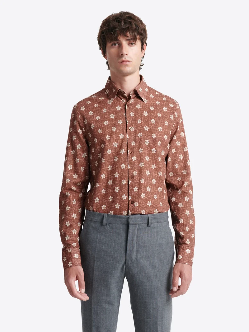 Chemise fleurie en coton