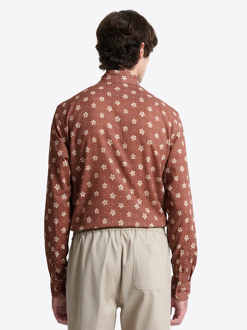 Chemise fleurie en coton