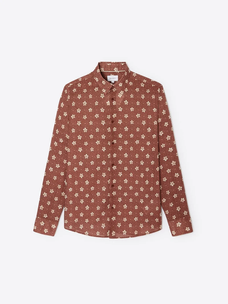 Chemise fleurie en coton