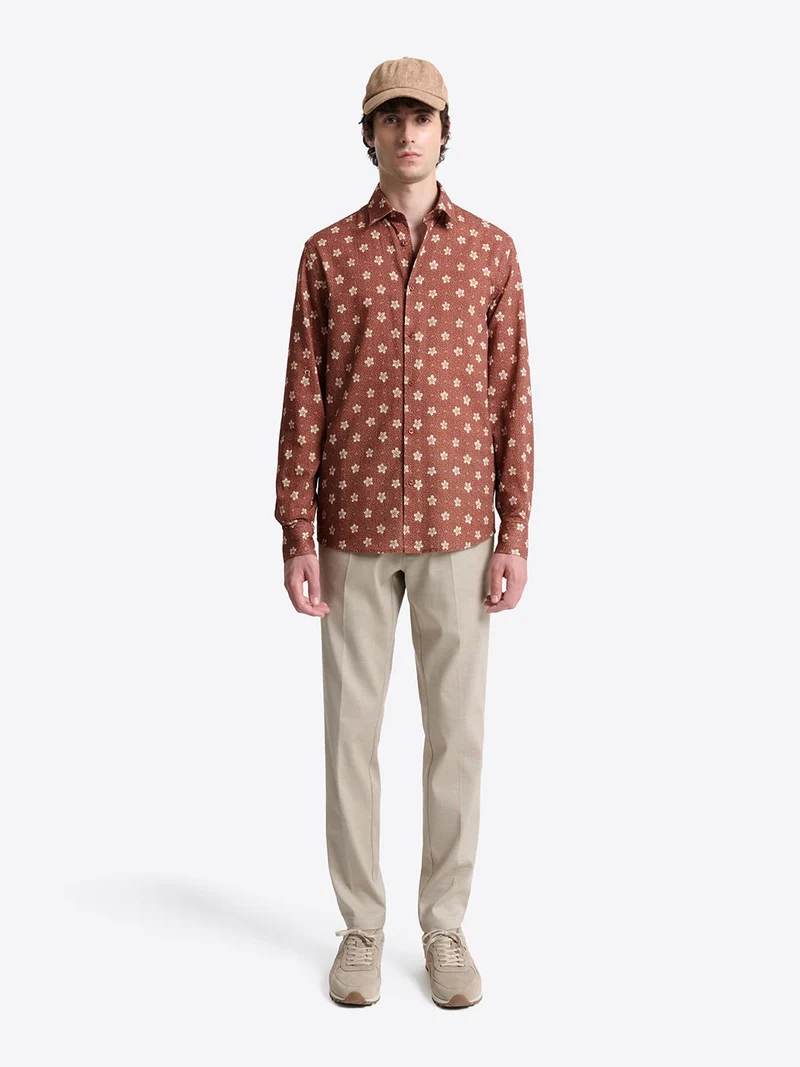 Chemise fleurie en coton