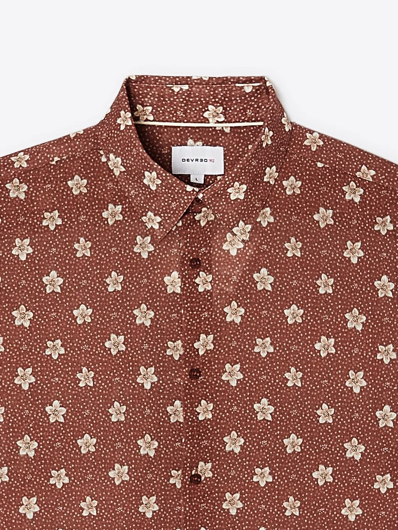 Chemise fleurie en coton