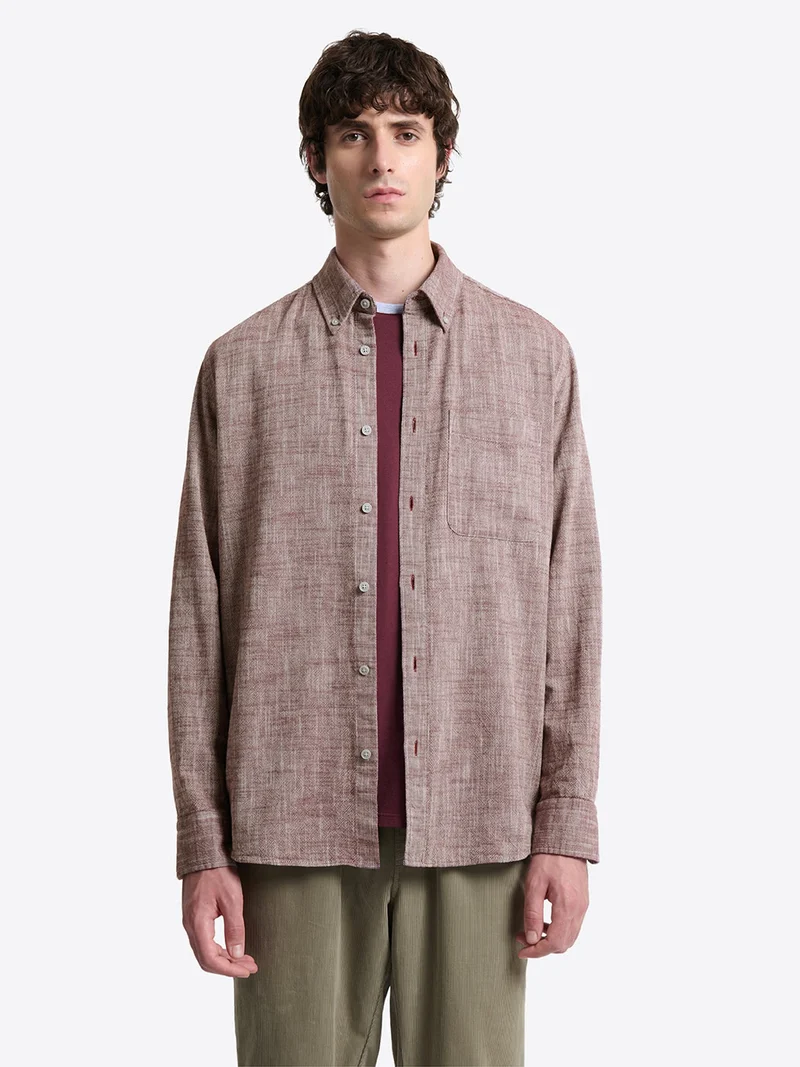 Chemise regular chinée