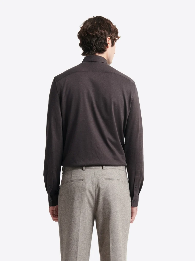 Chemise faux uni 100% coton