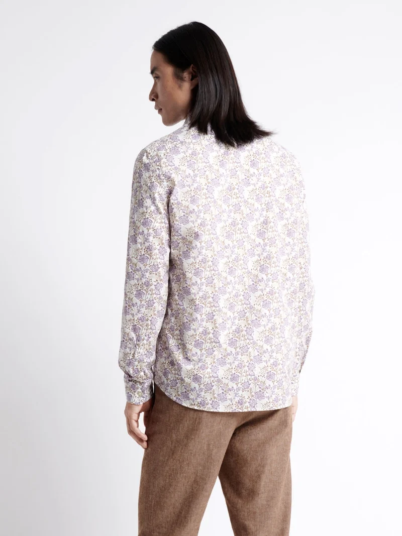 Chemise fleurie 100% coton bio